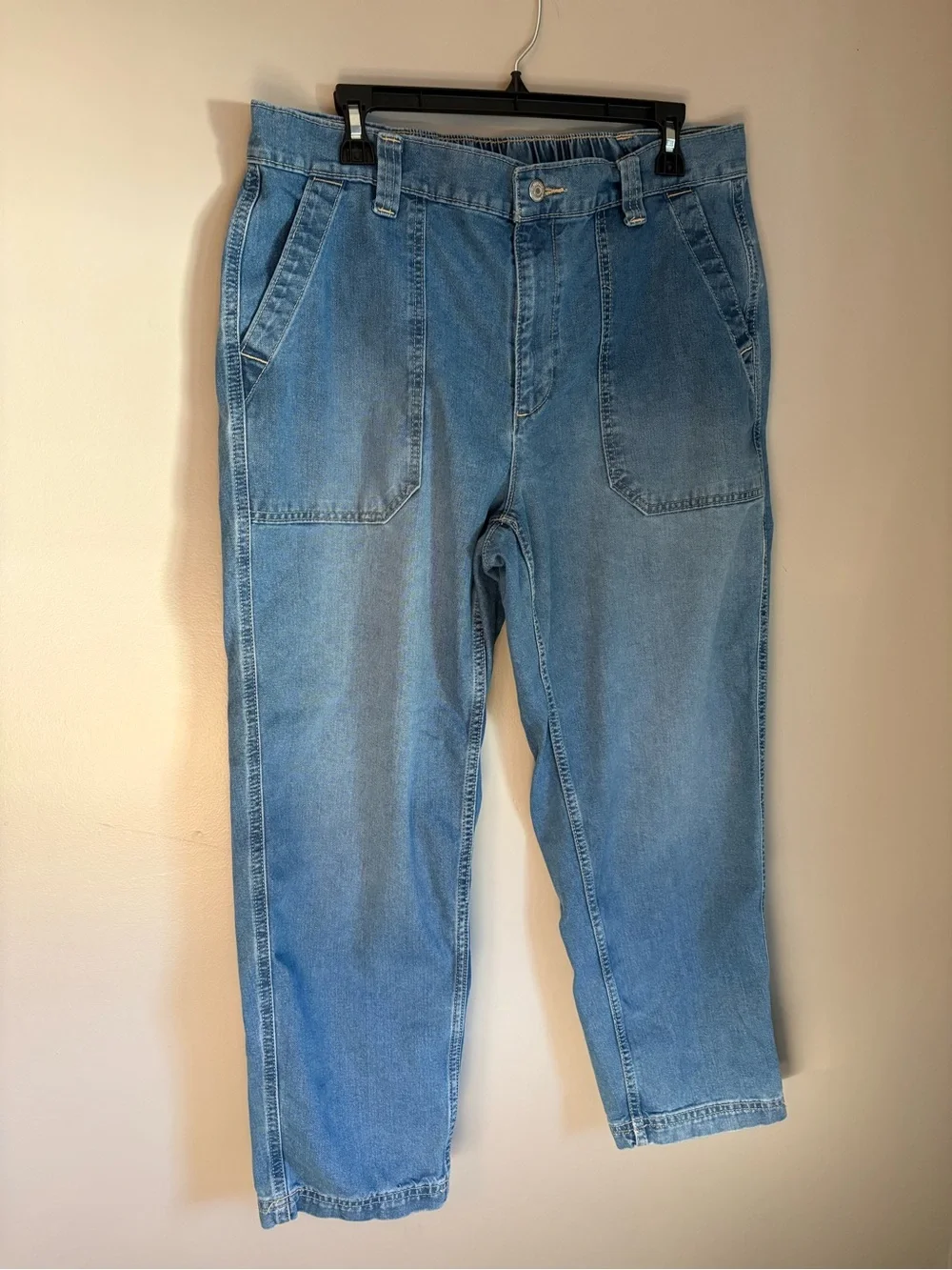 Old Navy OG Chino High Waisted Denim Pants Blue L  Granola Normcore